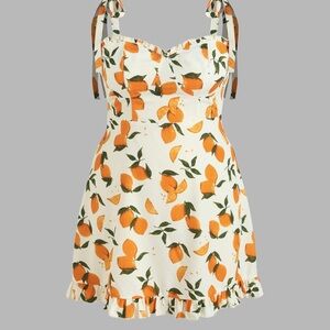 Cider • NWT Fruit Print Dress PTP 15”-17”